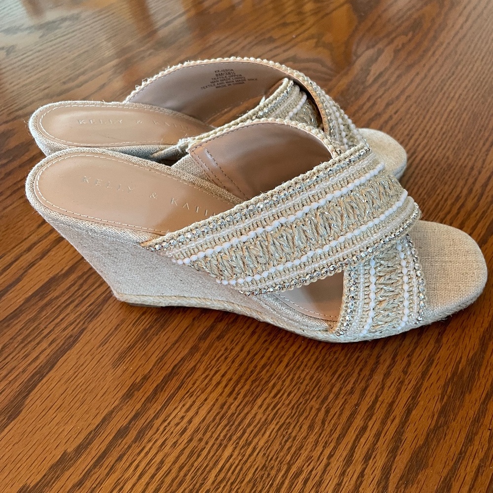 Jute Wedge Sandal Size 8